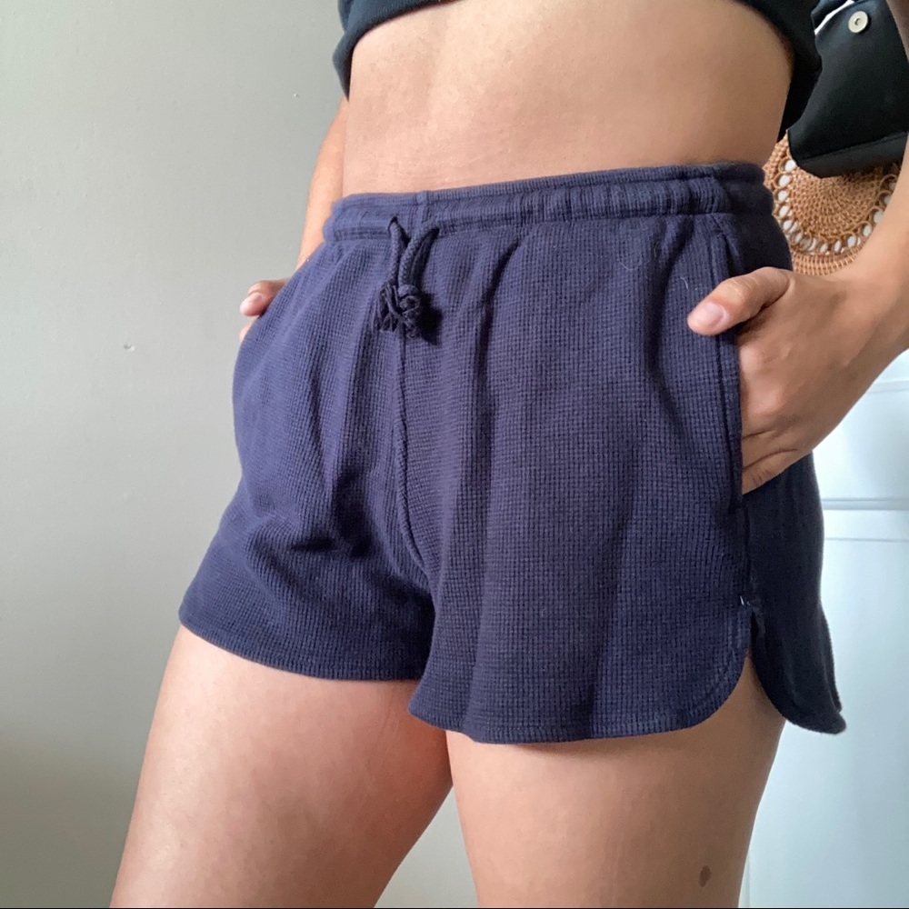 Brandy Melville Navy Drawstring Shorts